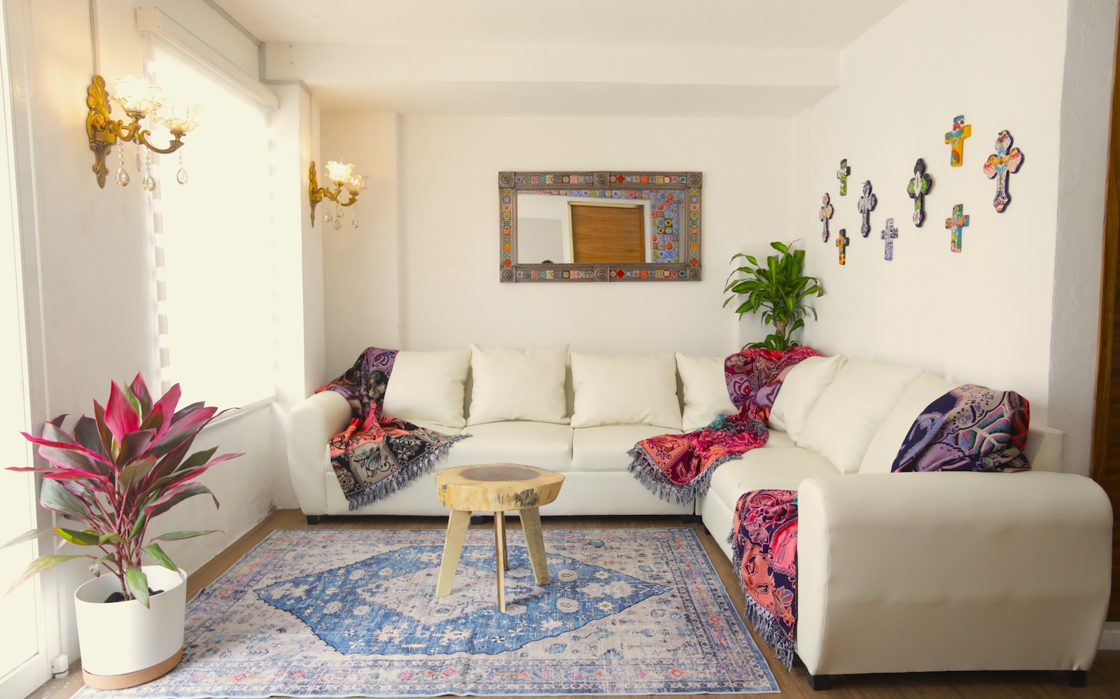 Sitting area inside Sanctuary Cozumel